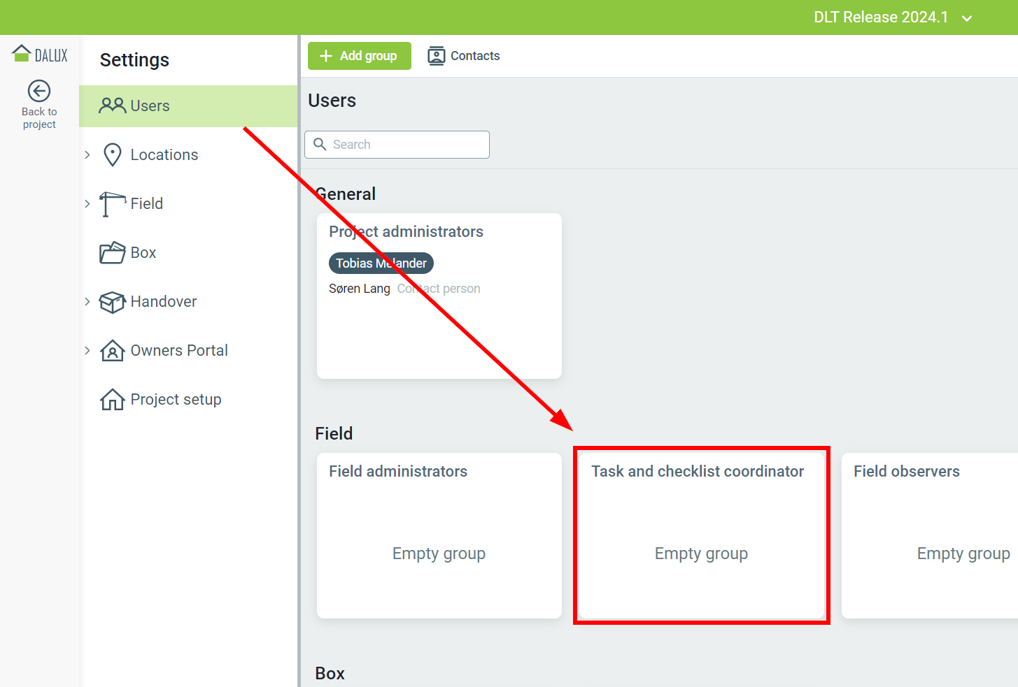 DA-50800 Rename construction management to task and checklist coordinator.png